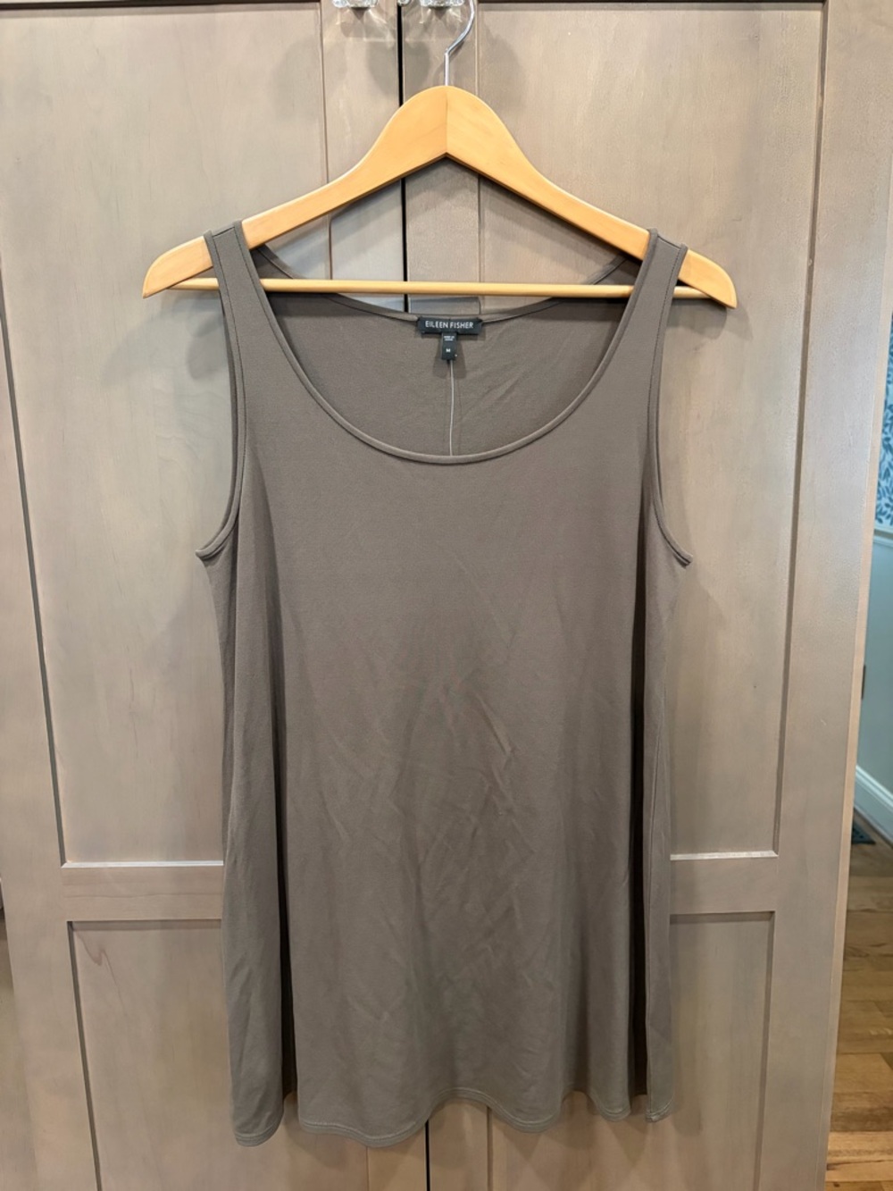 Eileen Fisher Mushroom Scoop Neck Tunic